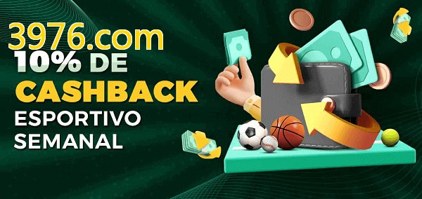 10% de bônus de cashback na 3976.com